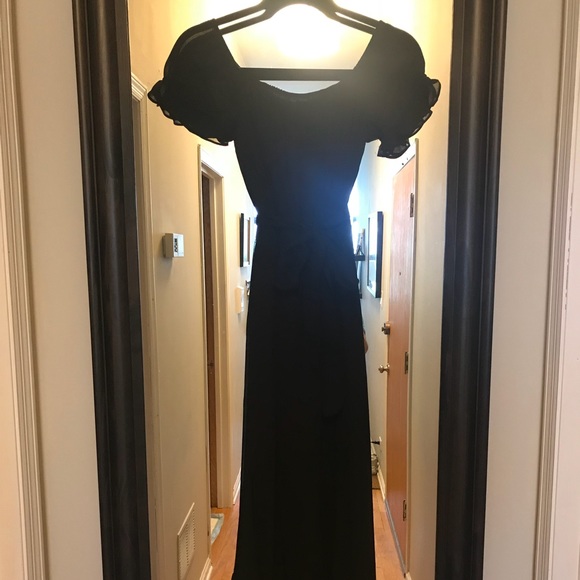 reformation black maxi dress